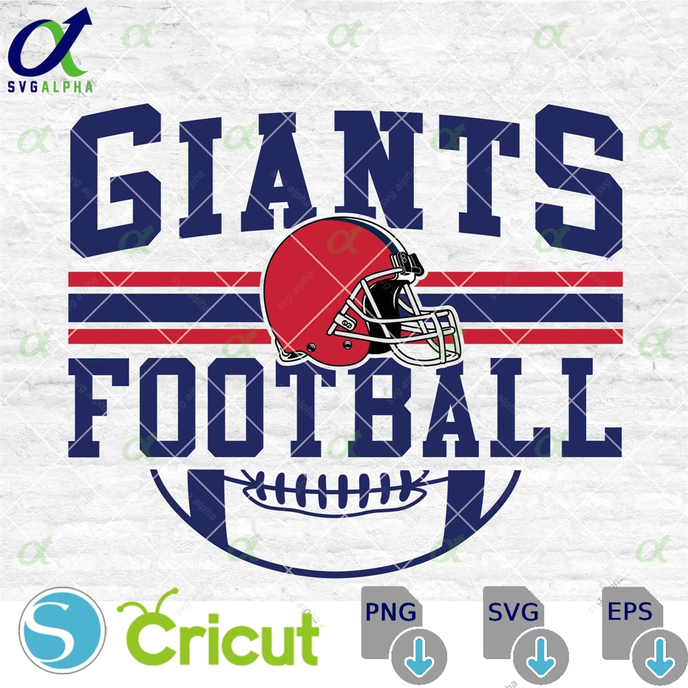 Giants Football Svg Football Svg Sports Svg Football Shirt Sublimation Designs Png Dxf Jpg Eps